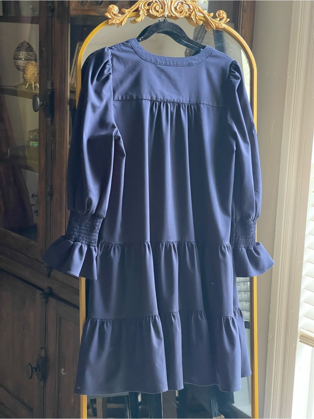 Tuckernuck Pomander Place Navy Crepe Kenzo Dress - Picture 6 of 6